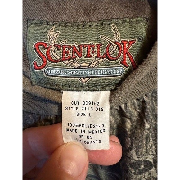 Scent Lok Savanna Mens Hunting‎ Camo Shirt Long Sleeve Mossy Oak Size Large - Picture 3 of 13